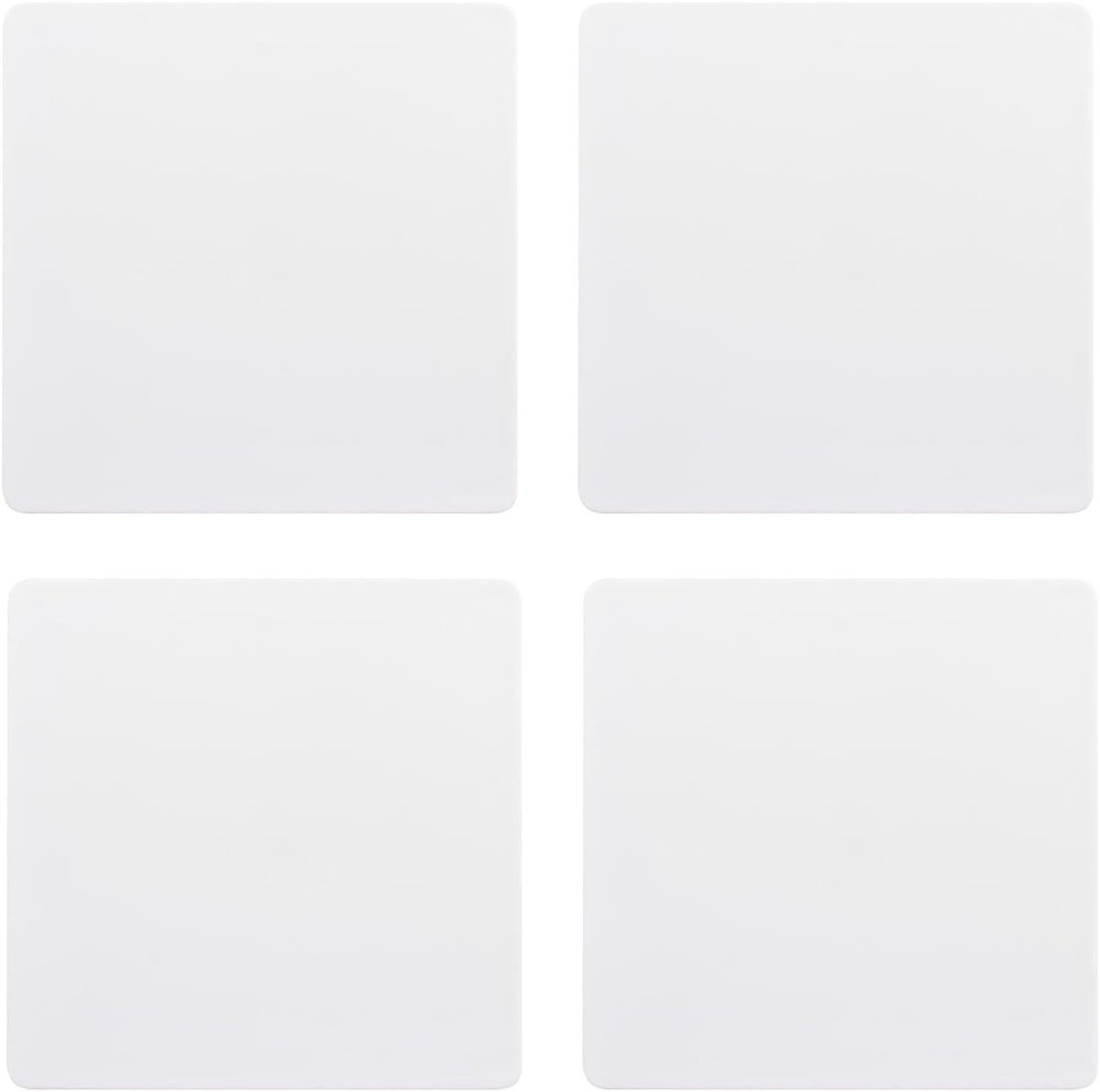 Blinde Afdekking - Wandplaat Deksel - Muur Afwerken - Schroefloos Zelfklevend - 10 x 10 cm - Wit