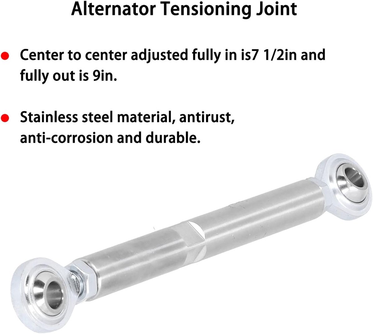 Spanstang: 7 Inch Verstelbare Spanstangverbinding Roestvrijstalen