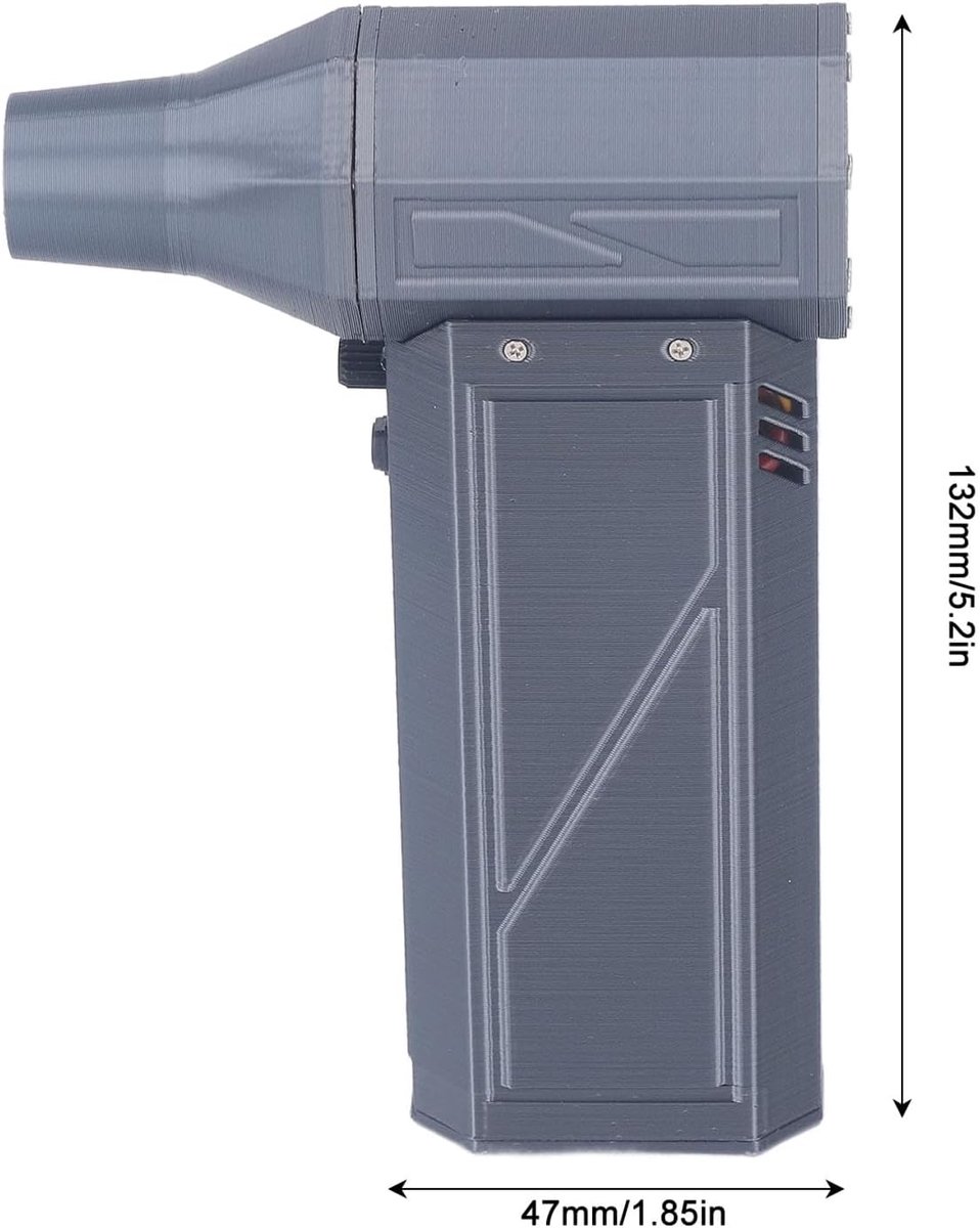 SnelShoppen - Mini Draagbare Ventilator, Handheld Jet Blower met 110000rpm Hoge Snelheid Motor, 5 Mondstukken voor Meubels, Auto, Computer en Stofverw