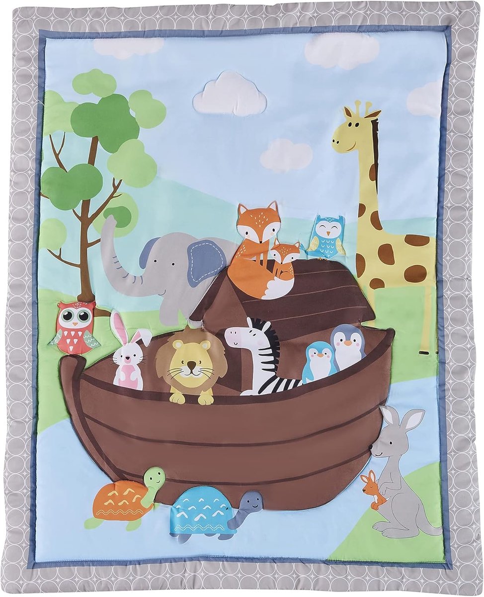 SnelShoppen - Animal Themaplanket Baby Peuter Deken Crib Duvet 84x107cm, Microfiber, Geschikt voor Jongens en Meisjes, Ideaal voor Nursery, Autostoel,