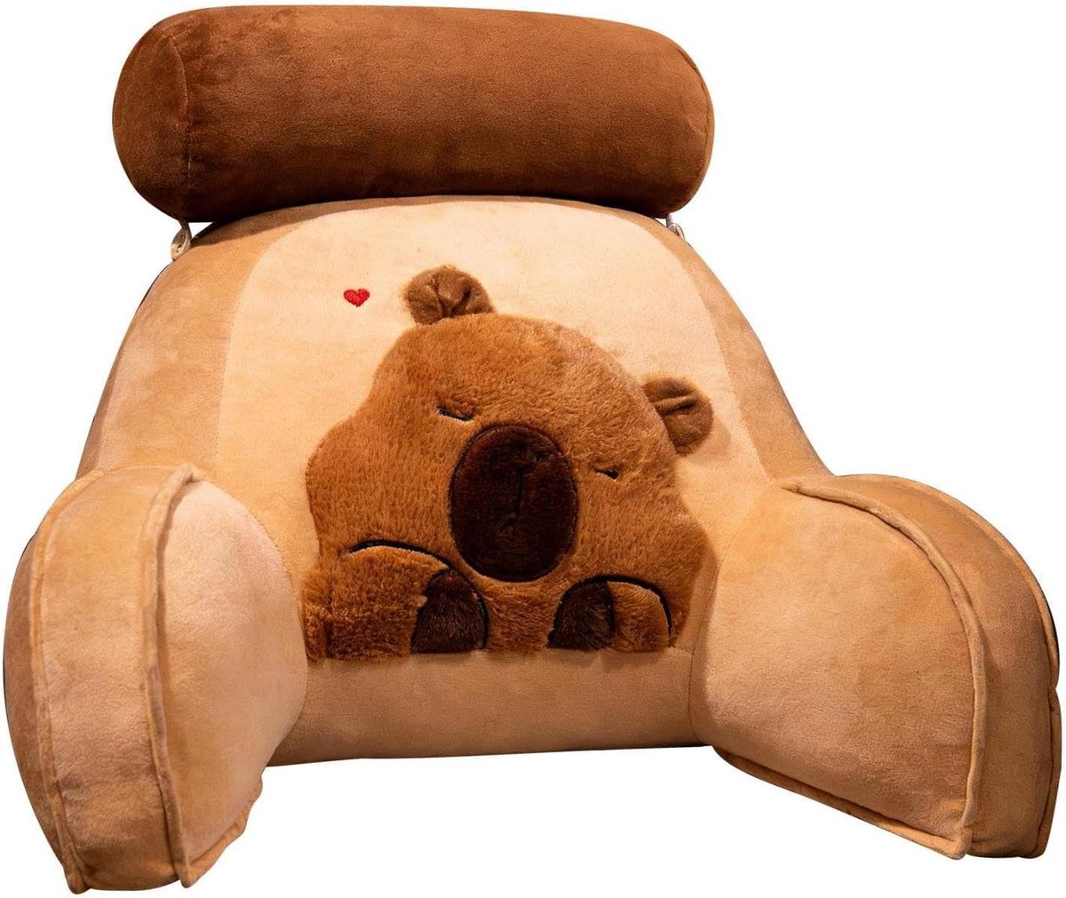 Leeskussen met Armleuningen - Rugsteun Kussen - Ontspannen in Bed - Afneembare Wasbare Hoes - 60 x 40 cm - Multicolor