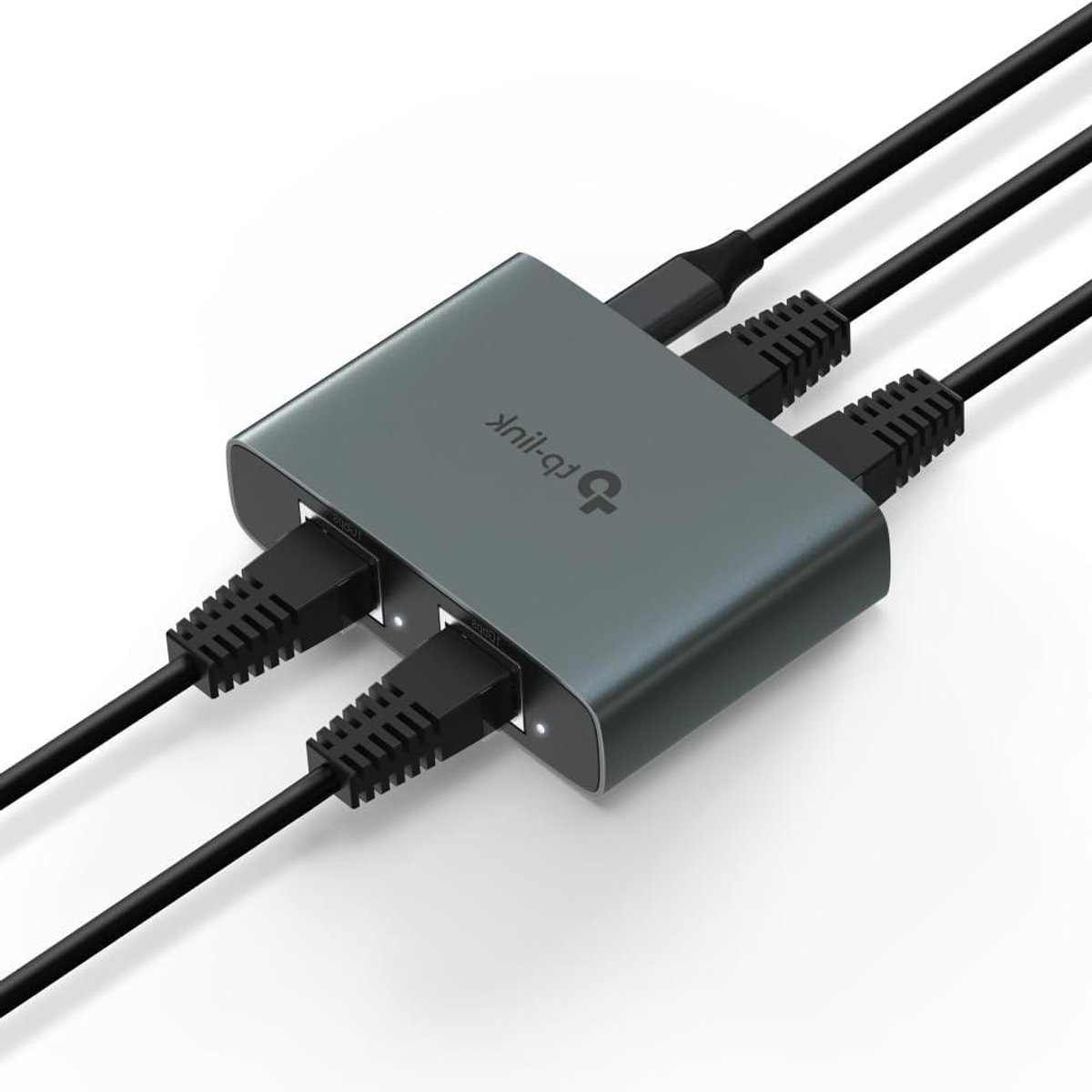 Ethernet Splitter - Netwerk Verdeler - Internet Delen - Gigabit Snelheid - 3 Poorten - Zilver