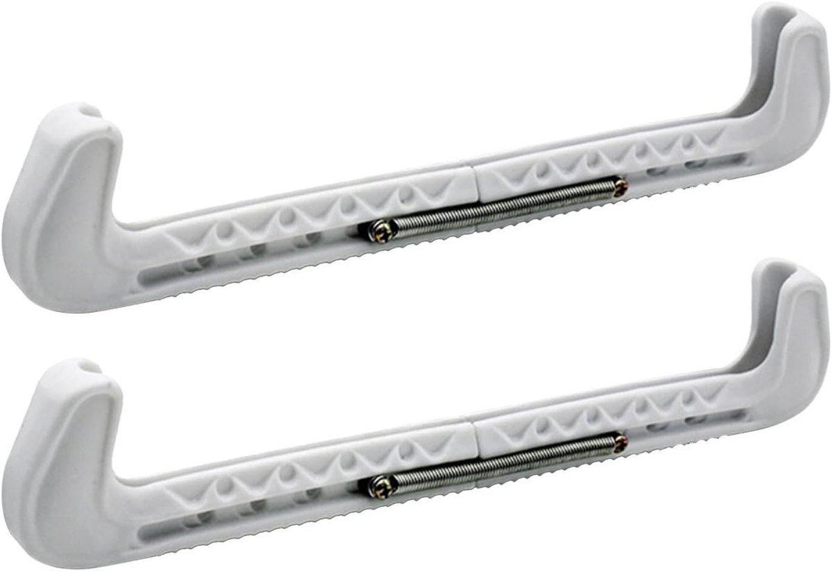 Schaatsbeschermers - Blade beschermers - Schaatsen Beschermen - Verstelbare Lengte - 31 cm - Wit