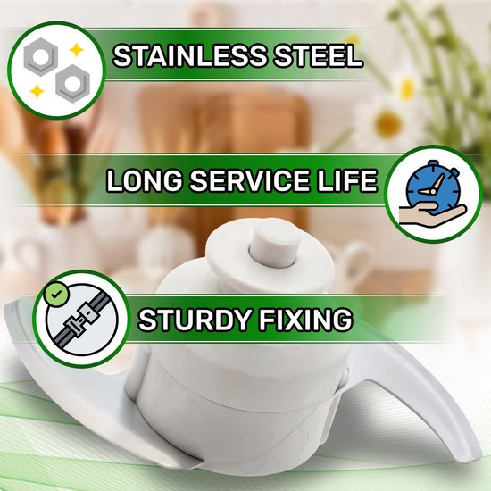 SnelShoppen - Chopper Mes met Code 5843778 voor Moulinex La Moulinette D56 D561 D562 D564 R68 R684 - 105 mm, Hoogwaardig en Duurzaam Keukenaccessoire — afbeelding 3