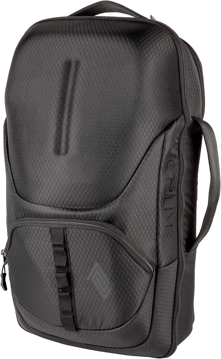 SnelShoppen - Grote Gamer Rugzak Handbagage - Rucksack voor Toetsenbord, Muis en Hoofdtelefoon - Diamond Zwart - Perfect voor Gamers