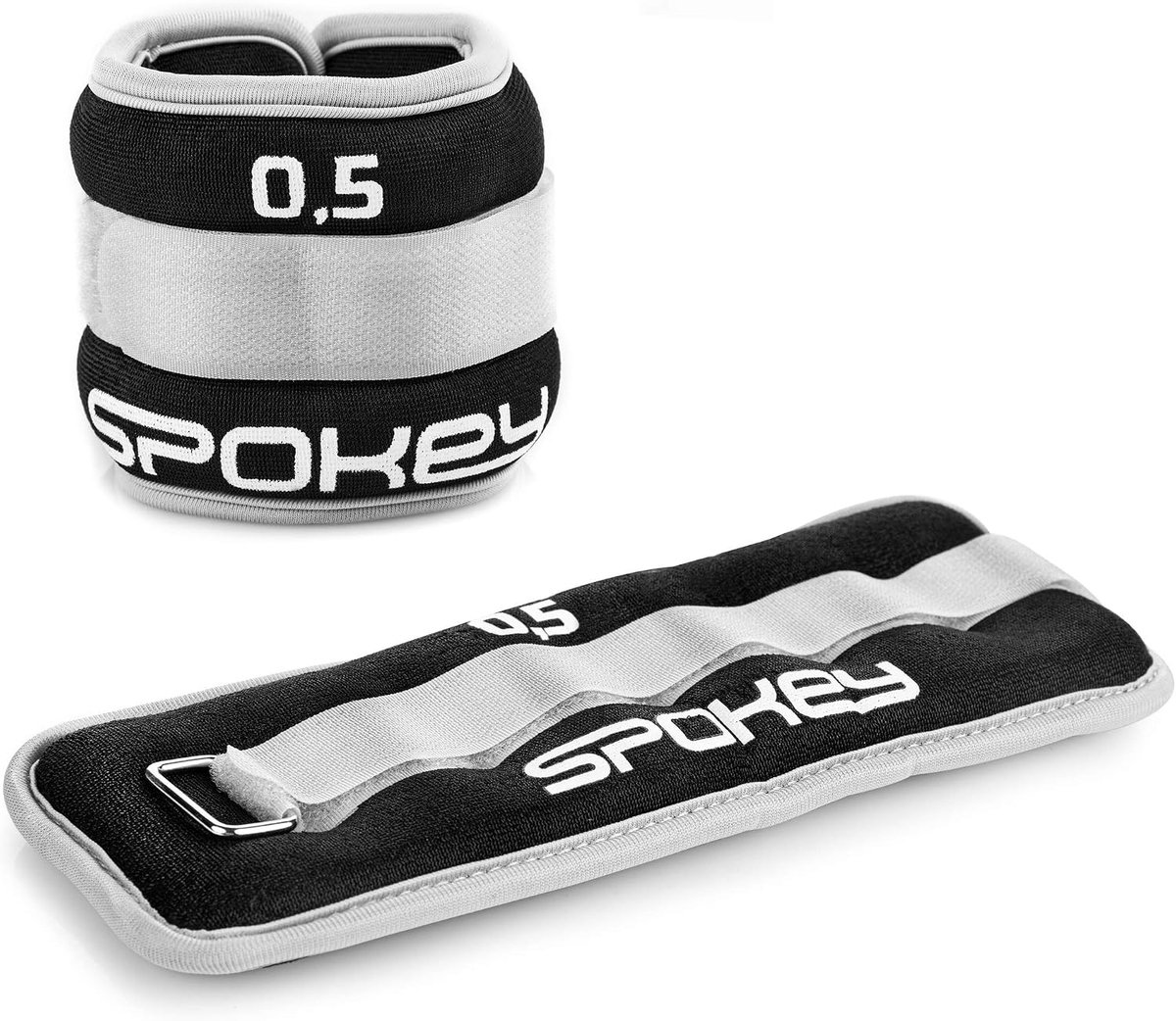 SnelShoppen - Gewichtshandboeien Unisex Volwassenen 1 kg Grijs - Perfect voor Training, Fitness, Thuisgebruik, Sport, Gewichtsverhoging, Krachttrainin