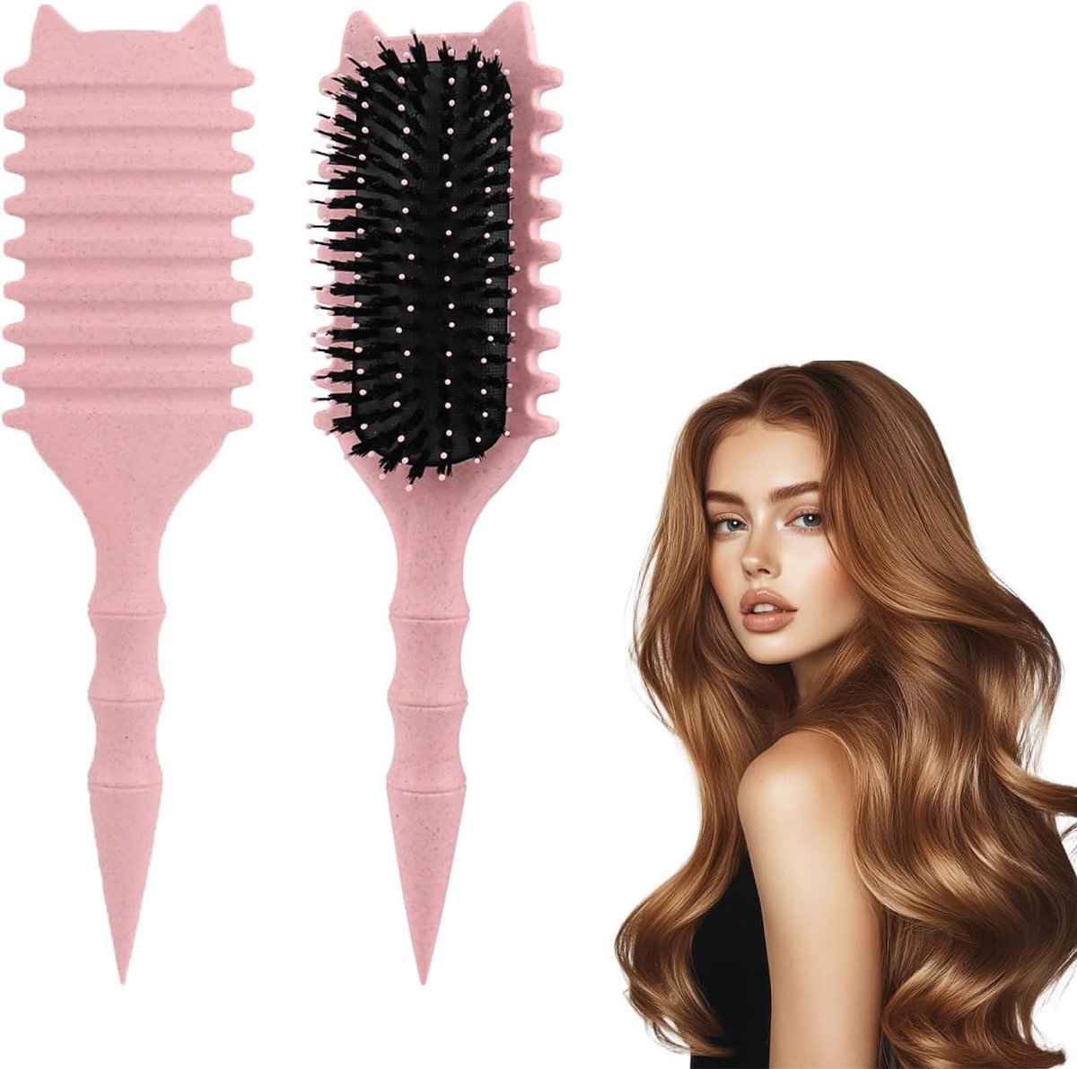 haarborstel, krullen, styling, krulborstel, wildzwijnhaar