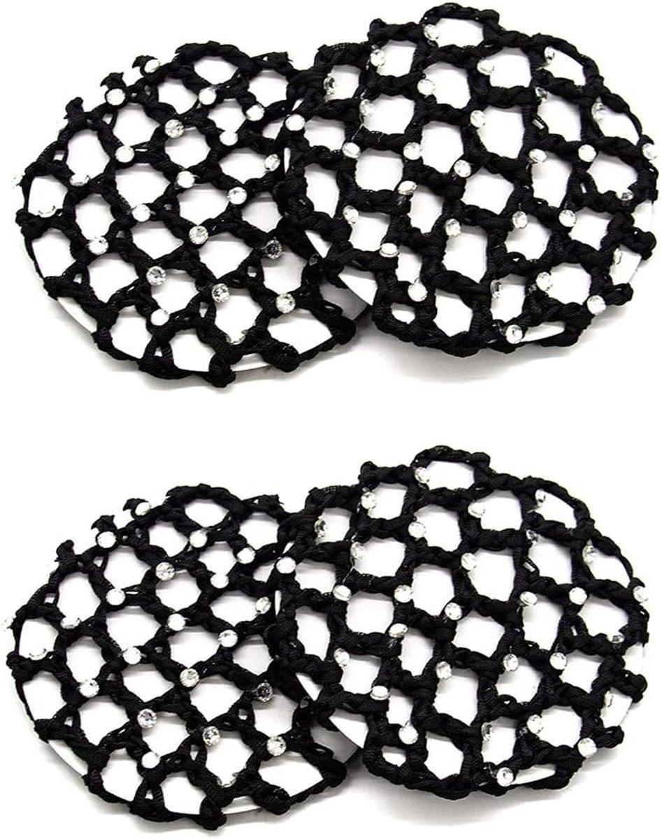 4 stuks knot net haarnet bun kappershulp stof knooppet voor