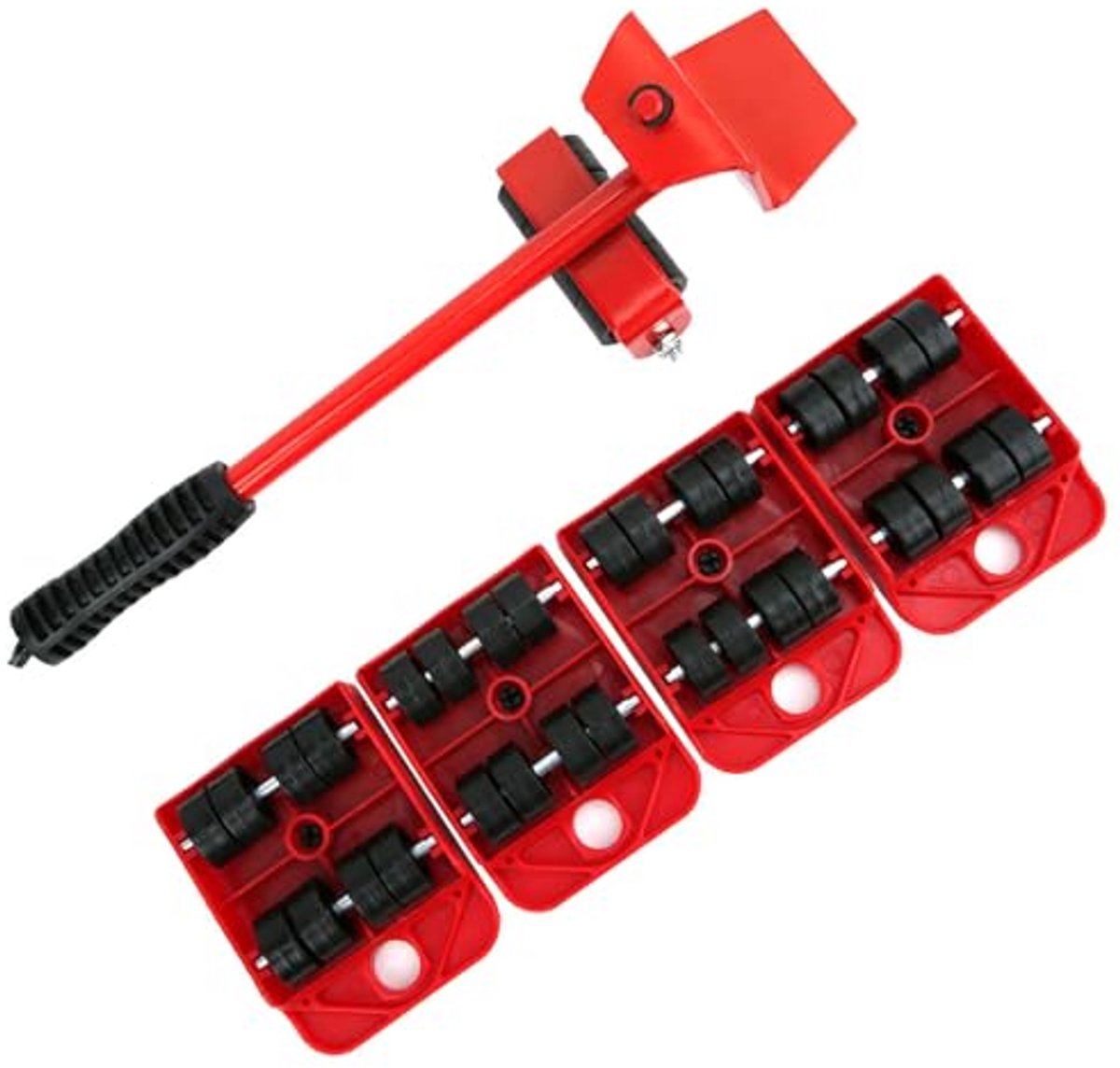 Meubelheffertransportgereedschap met 4 Schuifregelaars, Kunststof en