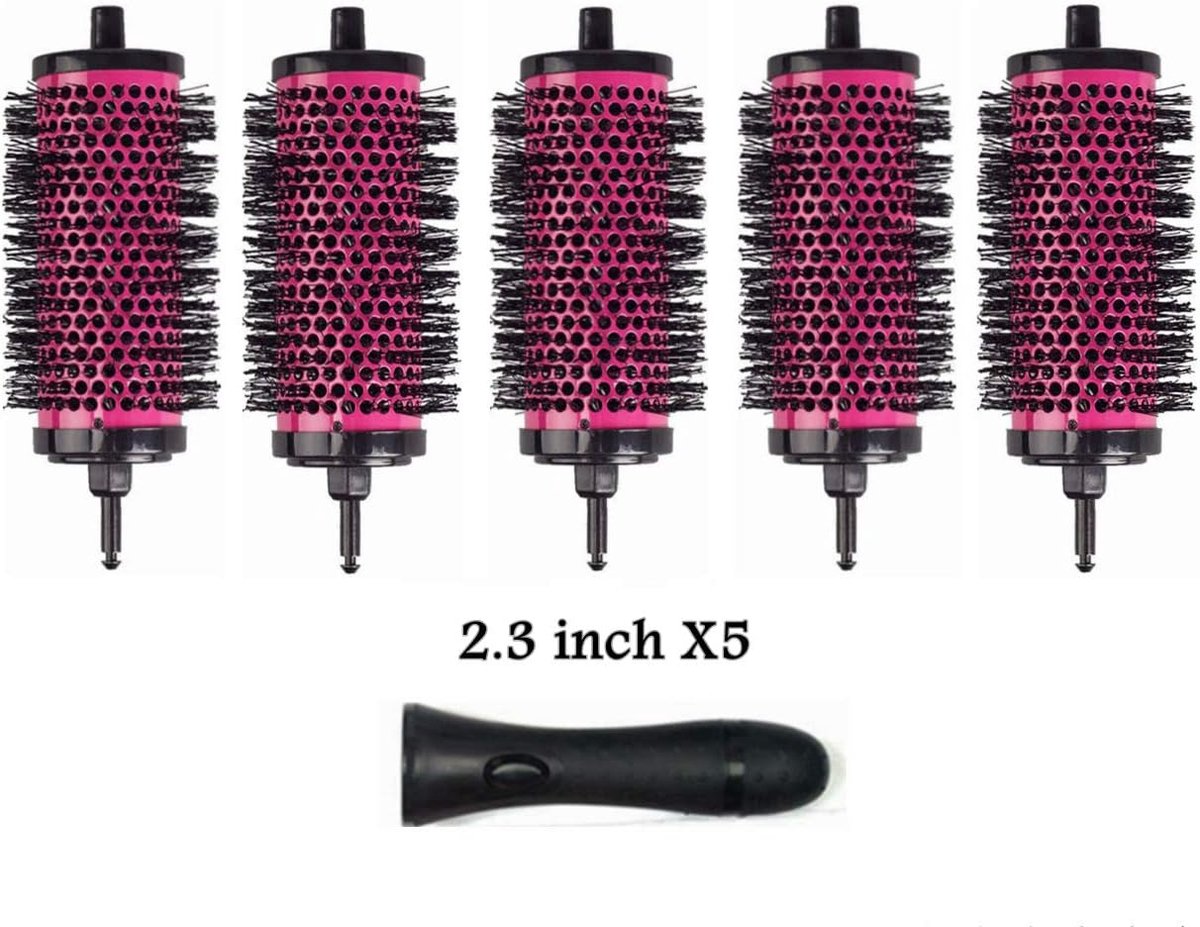 Blowout Borstelset met 2,3’’ Afneembare Vaten Ronde Borstels