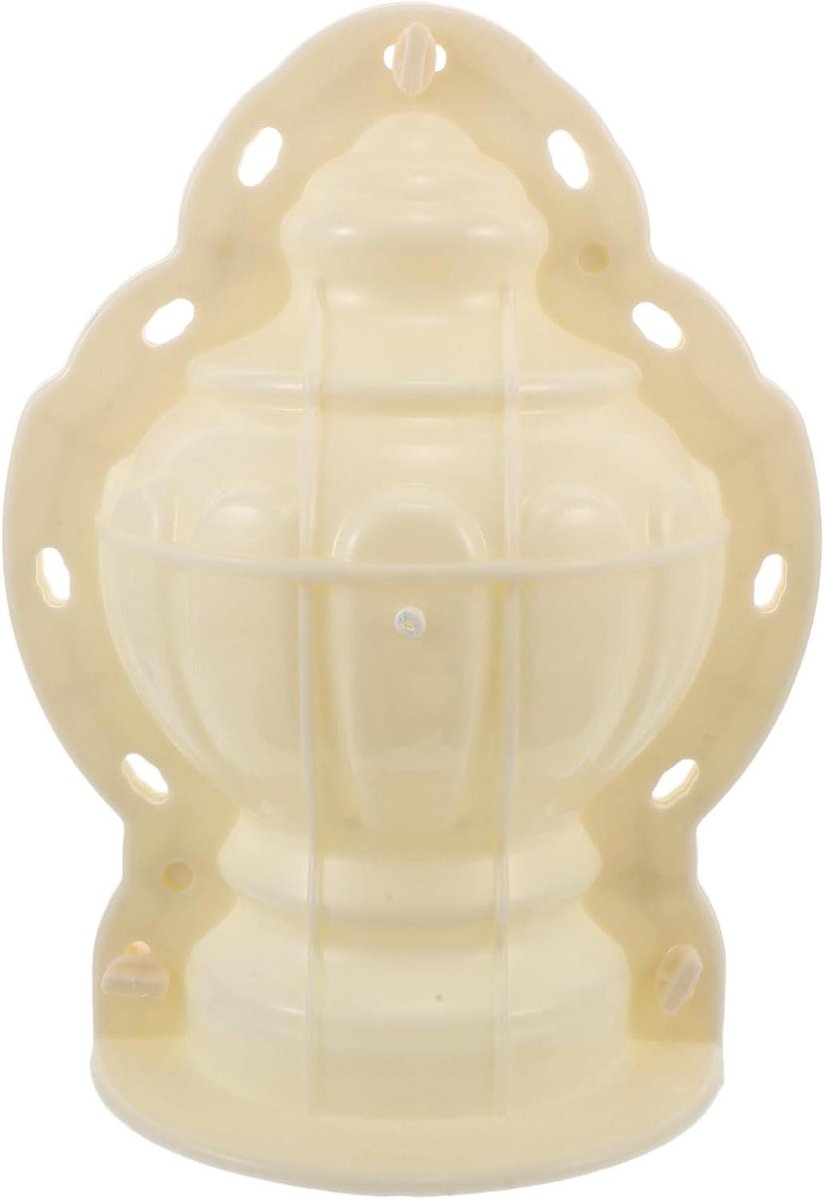 Betonnen Ornament Mal - Tuindecoratie Vorm - Tuinhek Versieren - Pompoenvorm - 34 x 255 x 255 cm - Beige
