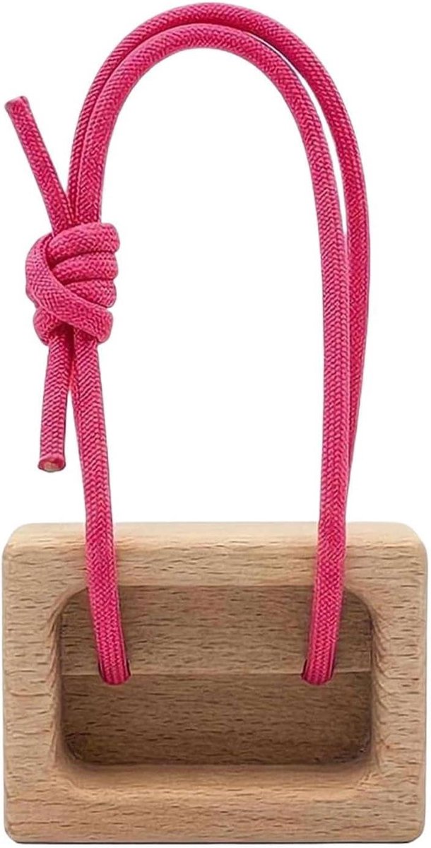 Draagbaar Hangboard - Fingerboard Trainer - Klimmen Trainen - Stevig Beukenhout - 10.5 cm - Houtkleur