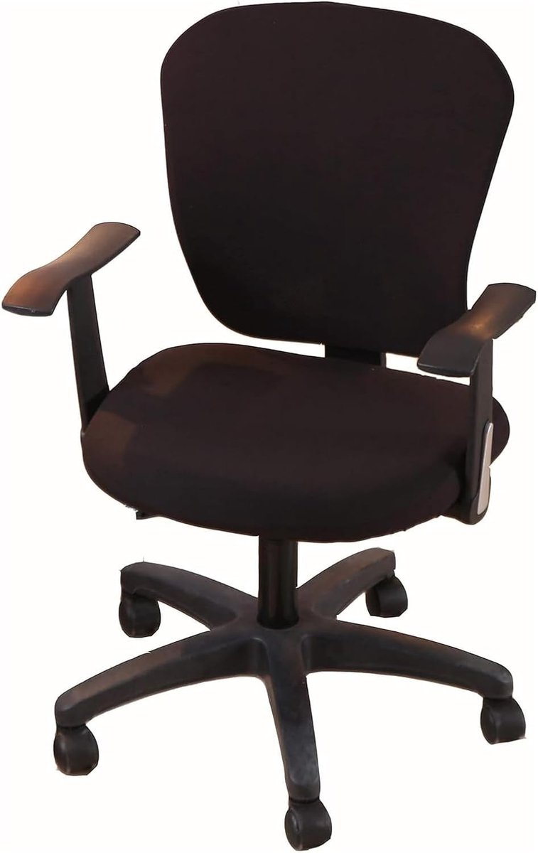 Verwisselbare en Wasbare Stoelhoes voor Draaistoelen - 2 Stuks - Universele Jacquard Stof, Stofbestendig en Beschermend