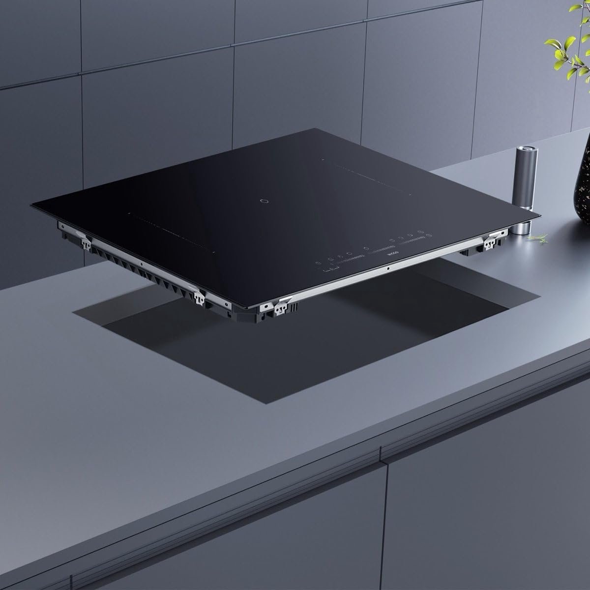 Inductie Kookplaat - Inbouw Kookplaat - Snel Koken - Vijf Kookzones - 90 cm - Zwart