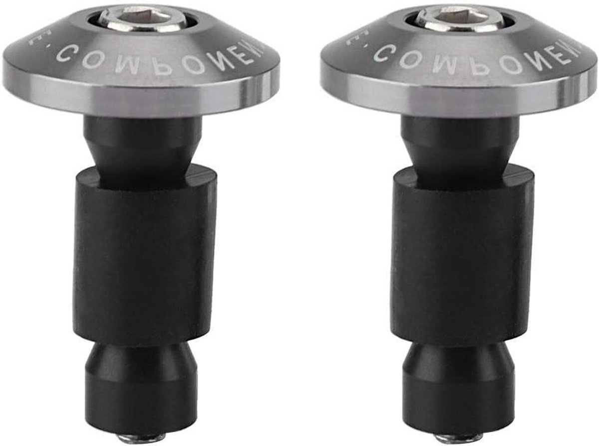 Motorfiets Handvatten - Stuur Balans - Bescherming Motor - CNC Gefreesd - 7/8 inch - Titanium