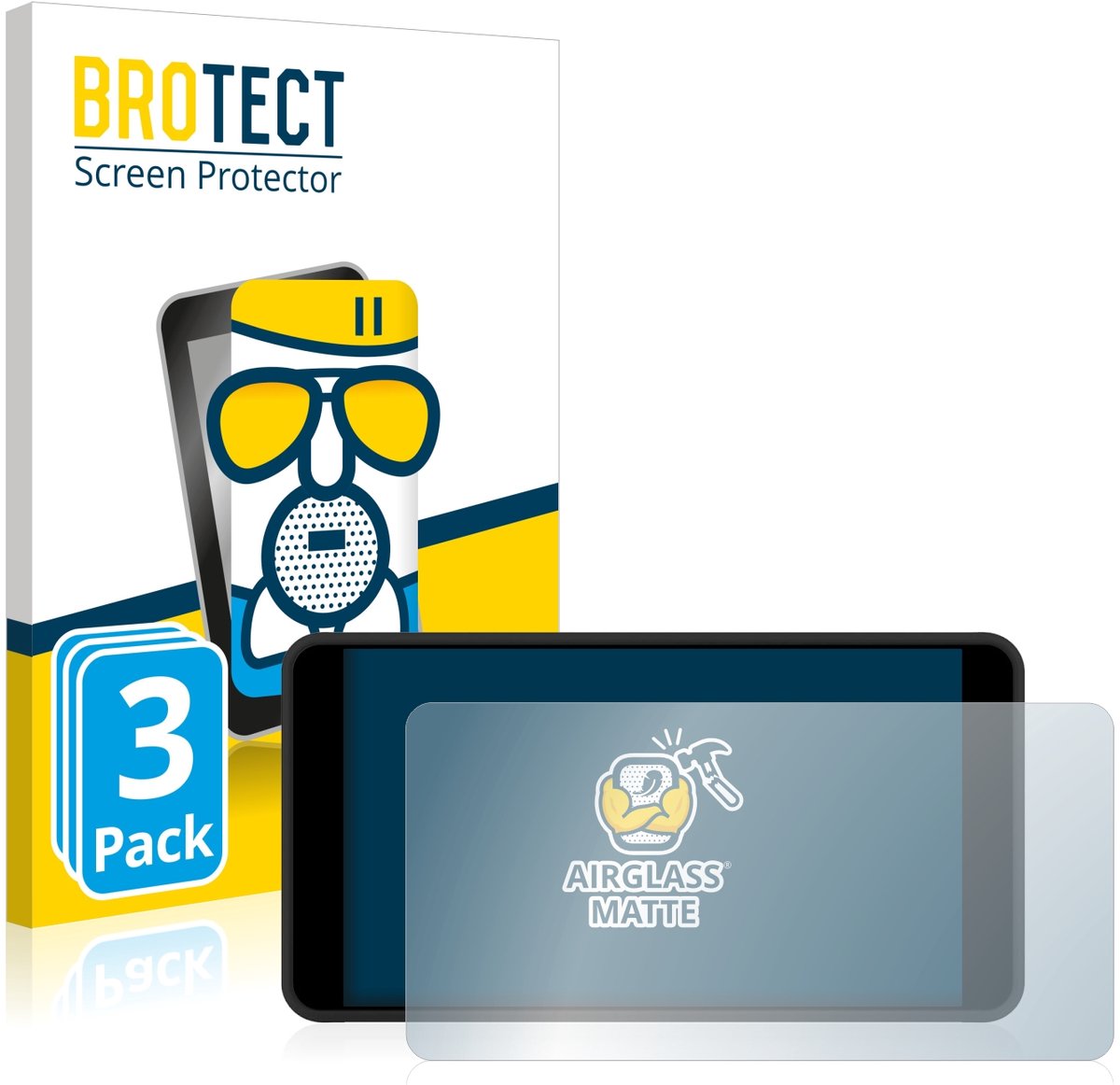 BROTECT - Screenprotector voor Portkeys PT5 II - Folie Beschermfolie Beschermglas matte 3 Stuks