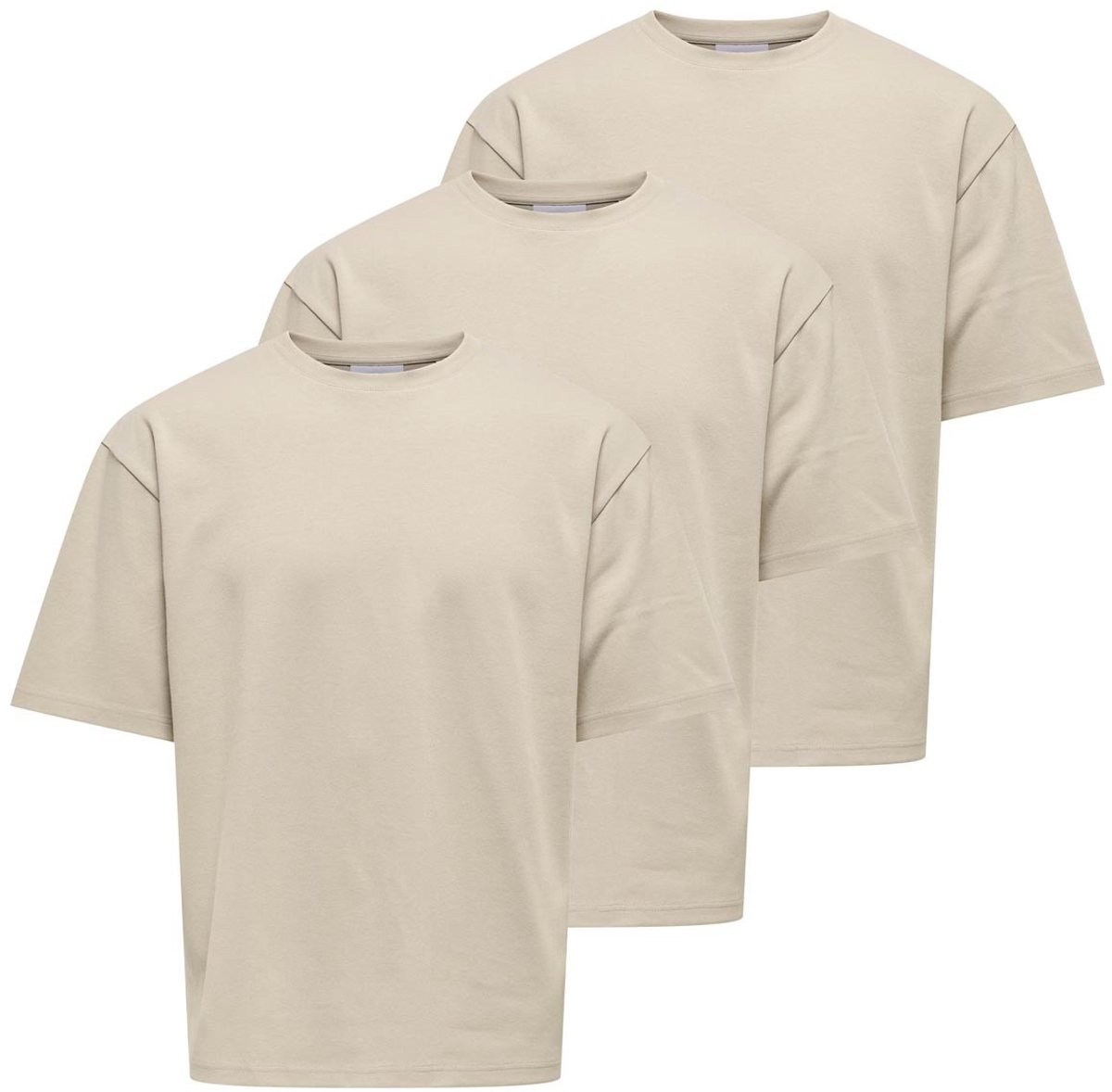Only & Sons Heren t-shirt 3 pack Caspian