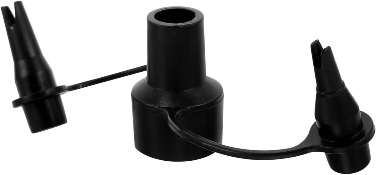 Luchtpomp Ventiel Mondstukken - Luchtbed Accessoires - Opblaasbare Artikelen Vullen - Verschillende Maten Mondstukken - 2 stuks - Zwart
