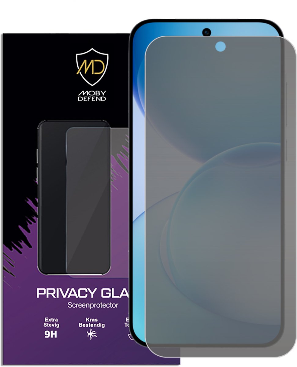 MobyDefend Screenprotector - Geschikt voor Oppo Reno16 F/FS - HD Privacy Glass Screensaver