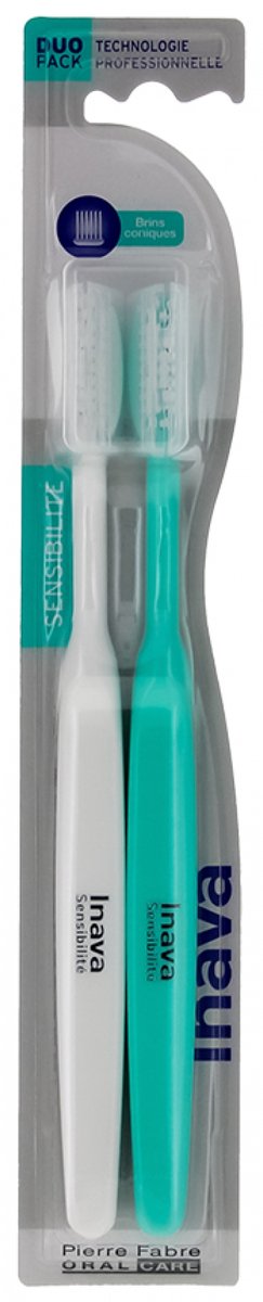 Inava Tandenborstel Gevoeligheid Conische Borstelharen Duo Pack (Kleur : Wit)