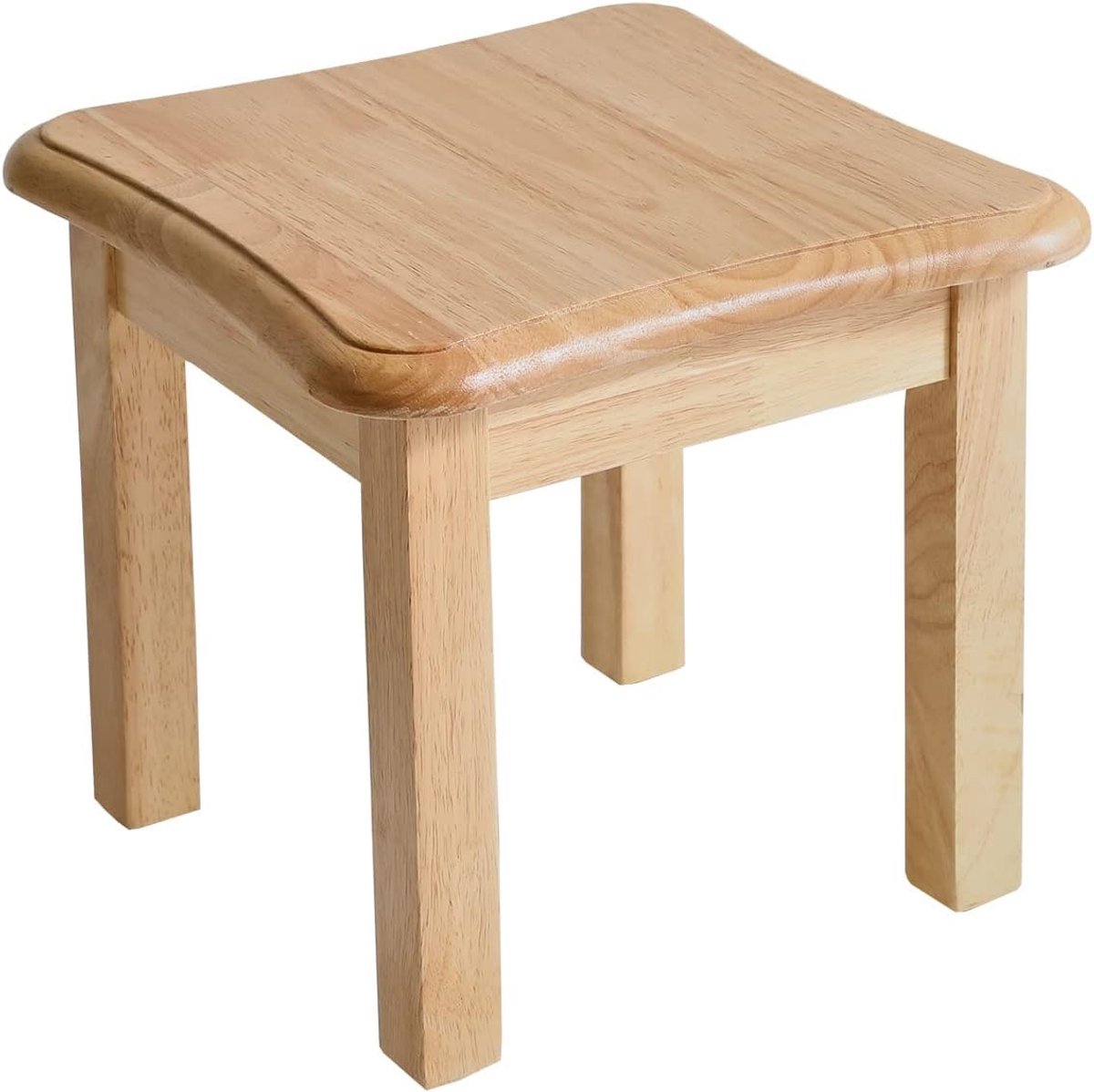 Houten voetenbank, kruk, kruk, kleine bloemenkruk, opstapkruk van hout, voor kinderen (natuur), YDRF-1352
