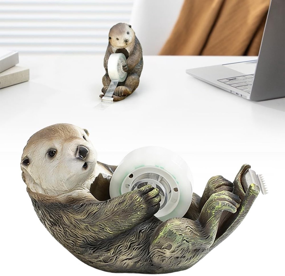 Omgoods - Schattige Otter Plakbanddispenser voor Kantoor en School