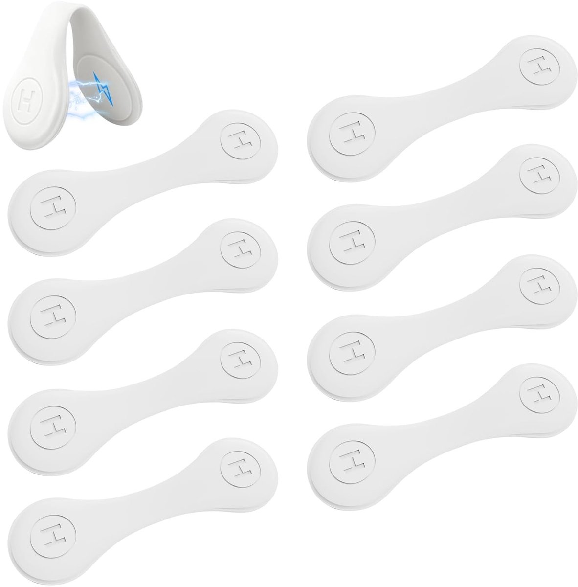 Omgoods - Siliconen Magnetische Clips voor Douchegordijn 8 Stuks