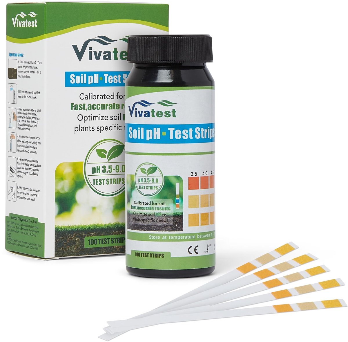 Omgoods - Bodem pH-testkit - 100 stuks voor plantenbewatering