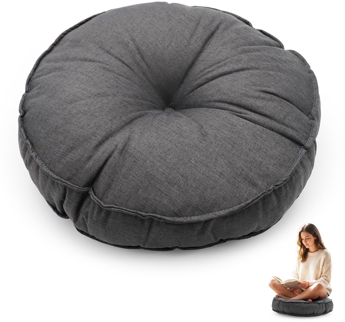Omgoods - Rond Floor Cushion 45 cm - Weerbestendig en Waterdicht