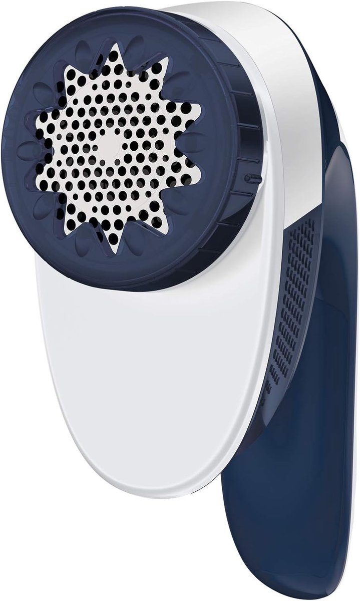 Anti-pluisscheerapparaat, brede scheerkop, geschikt voor alle soorten kleding, 4 instellingen, draadloos pluisscheerapparaat, werkt met 2 AA-batterijen inbegrepen, JA1013C0, wit