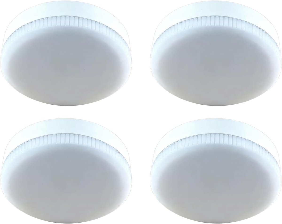 Energiezuinige 9W LEDlamp GX53 Warmwit 3000K - Set van 4 voor Plafondverlichting, Keuken en Woonkamer, Hoge Helderheid zonder Flikkeren, Ideaal als Halogeenvervanger