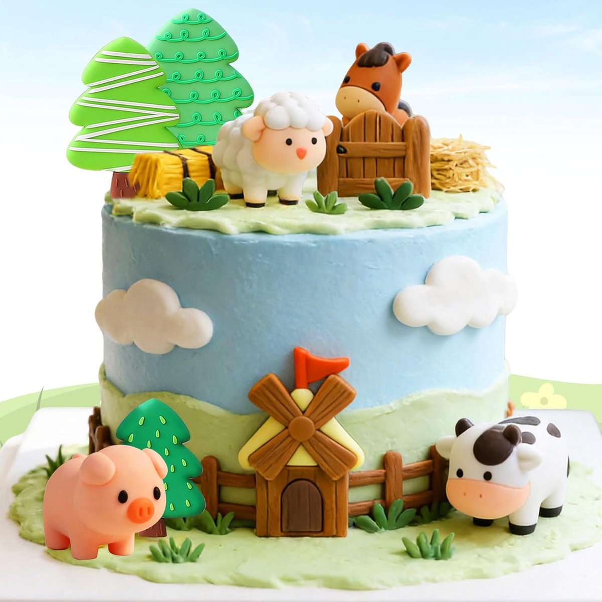 taartdecoratie boerderijdieren verjaardagsdecoratie kuikens eieren | taartdecoratie boerderijdieren verjaardagsdecoratie kuikens eieren taartdecoratie voor boerderijdieren babyshower