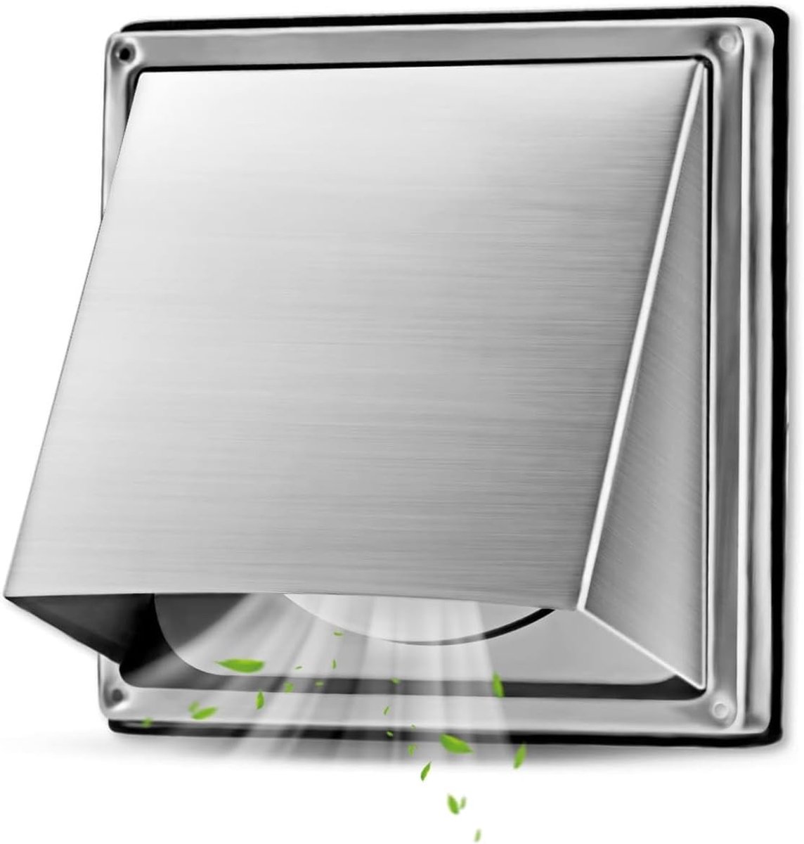 Omgoods - Ventilatiegrille 150 mm met Insectenbescherming en Vergrendelbare Flap