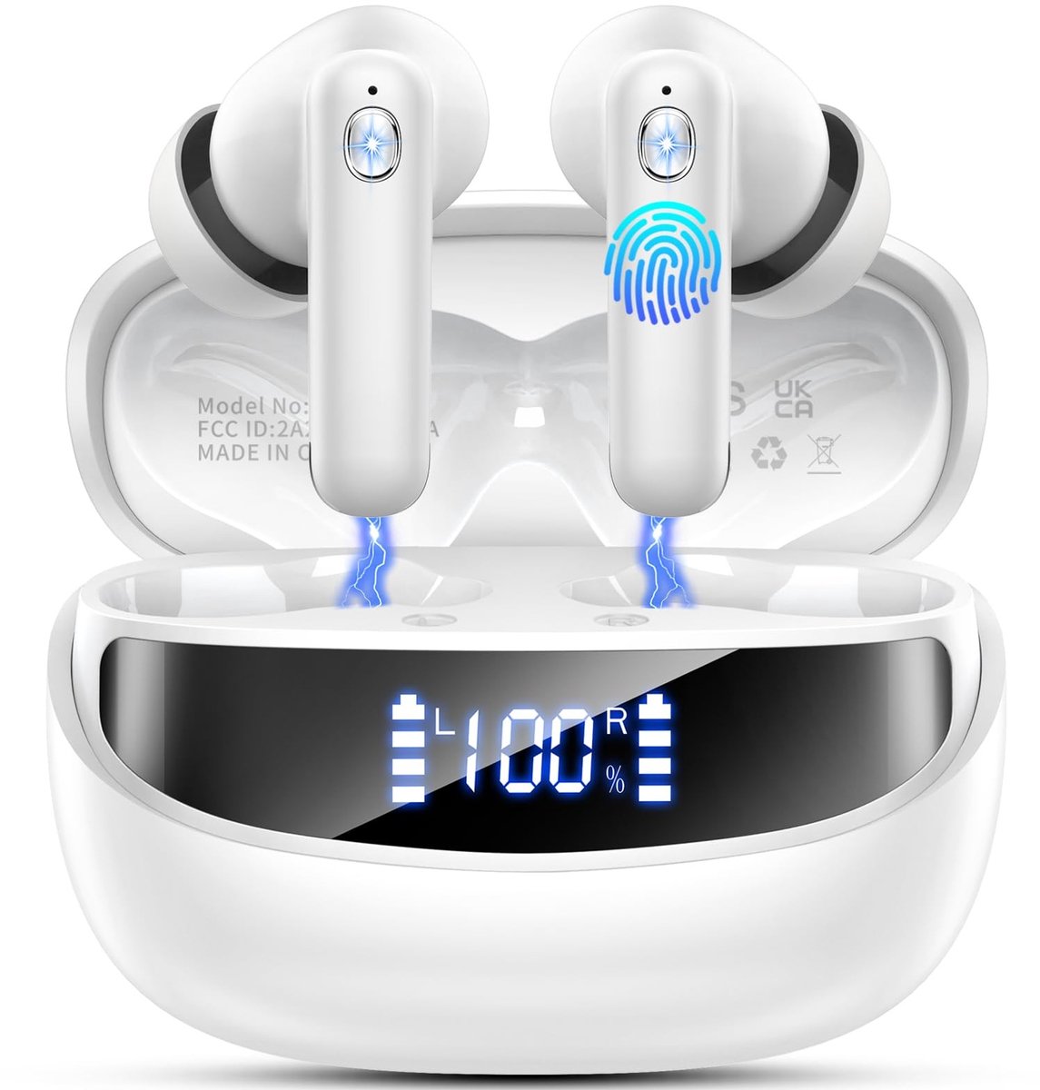 Omgoods - Draadloze Hoofdtelefoon met Bluetooth 5.4 - 50 Uur Speeltijd en IP7 Waterdicht