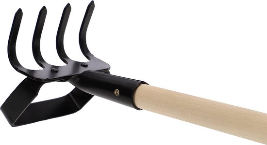 Mini hark met pendelhak, 95 mm, onkruid jager, tuingereedschap voor het verplanten van planten en mulchen, niveaus van aarde, tuinverzorging van MINI — afbeelding 3