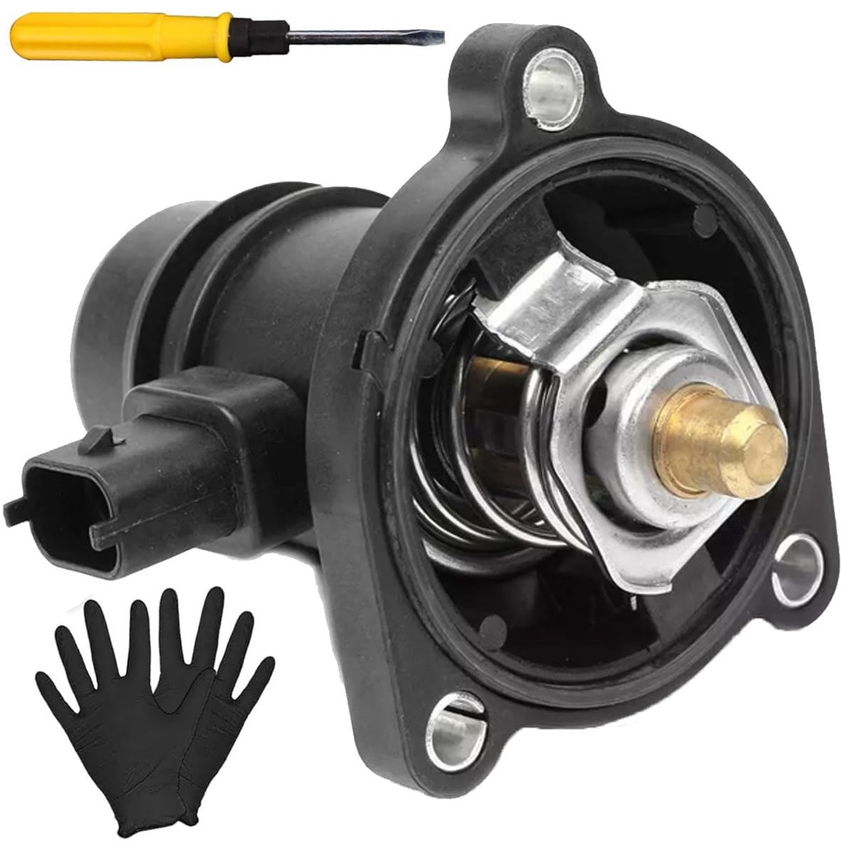 Omgoods- Thermostaatbehuizing Vloeibaar - Vervangingsonderdeel - Koeling - Voor Vauxhall/Opel - Reserveonderdeelnummer 55593033 - Geschikt voor Adam/Astra/Corsa