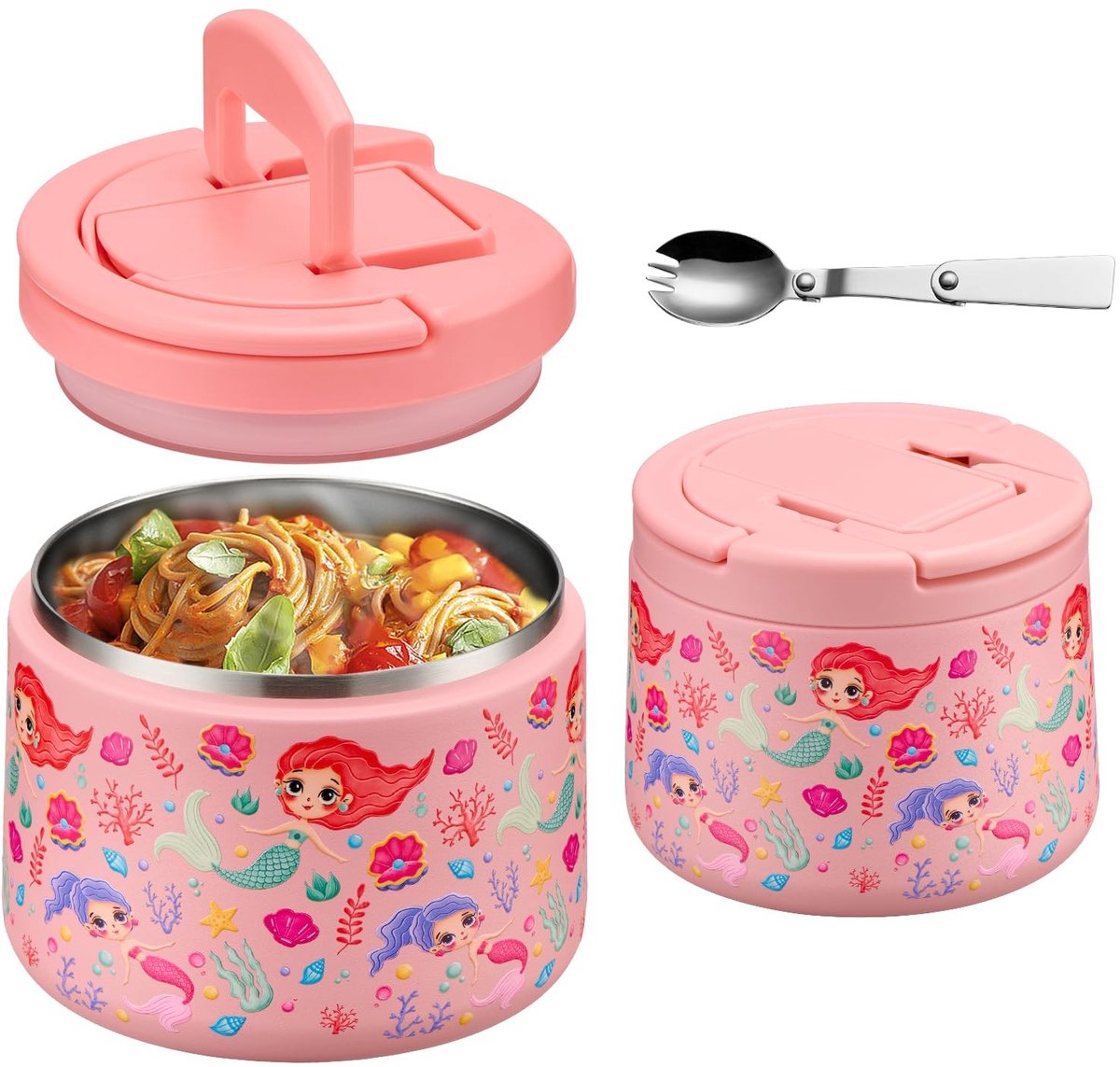 Omgoods - Thermocontainer voor Voedsel - 420 ml, Zwart