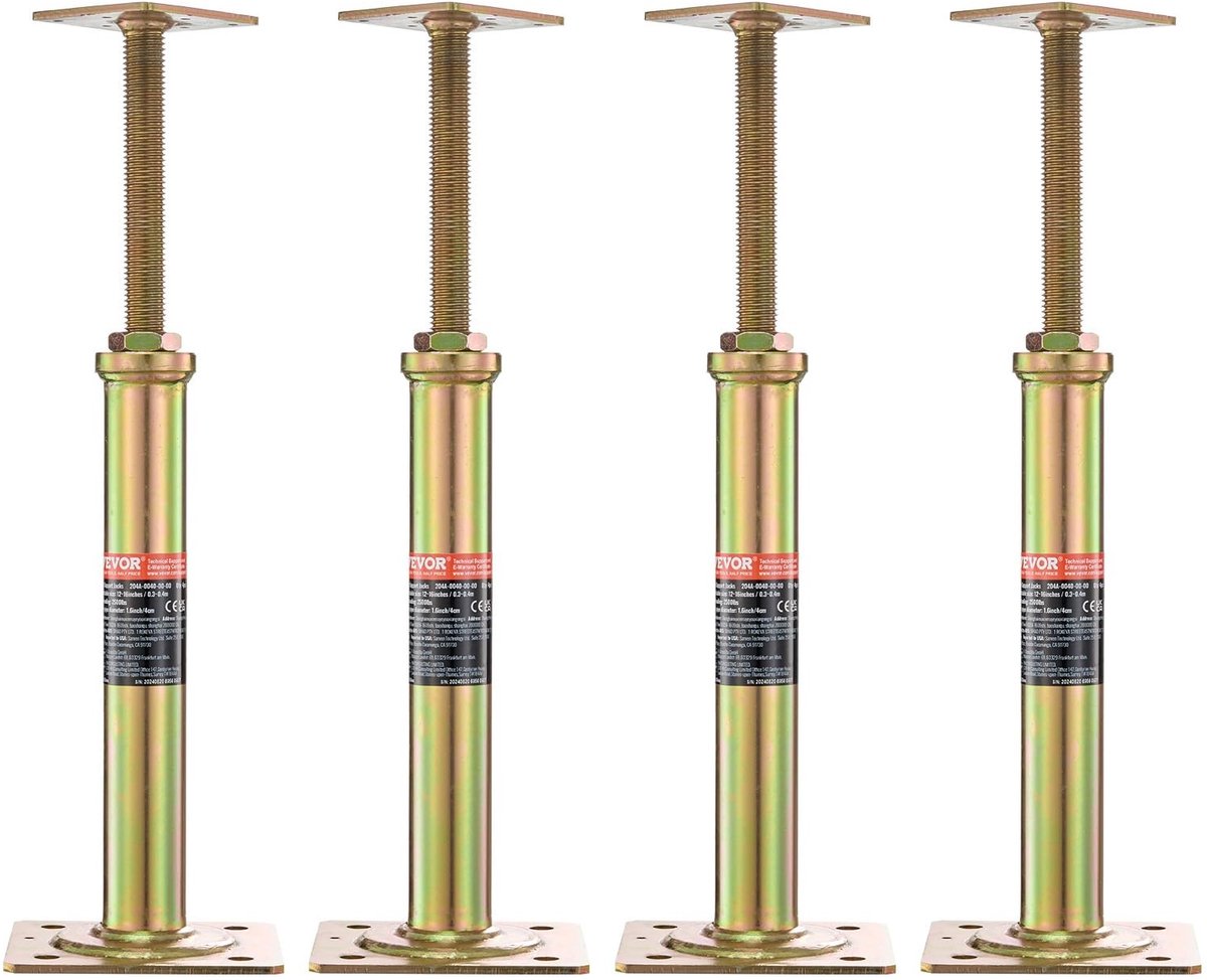 Omgoods - Home Floor Jacks Set van 4 voor Leveling
