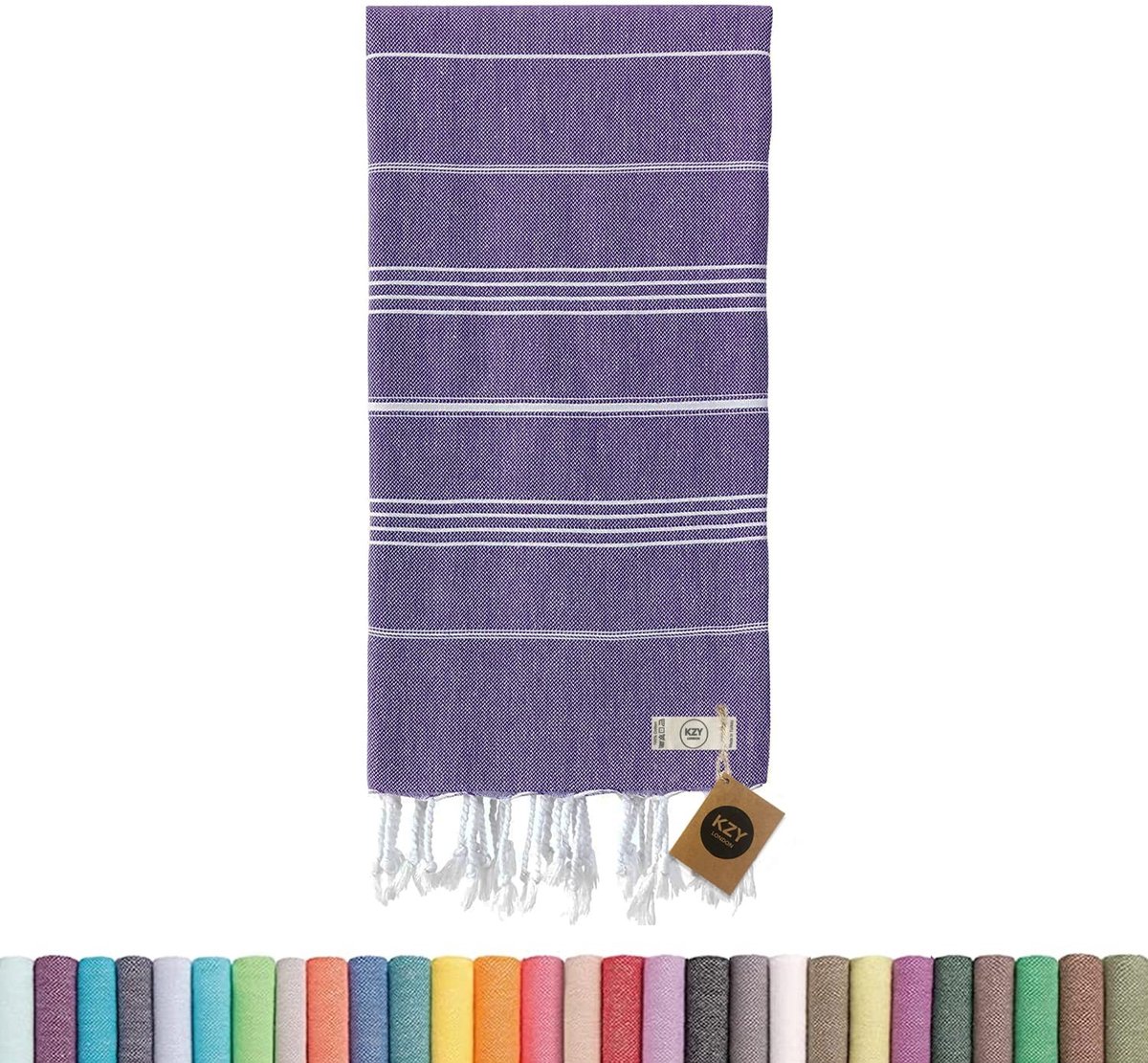 Omgoods - Grote Turkse Strandhanddoek - Sneldrogend en Super Absorberend 90 x 180 cm