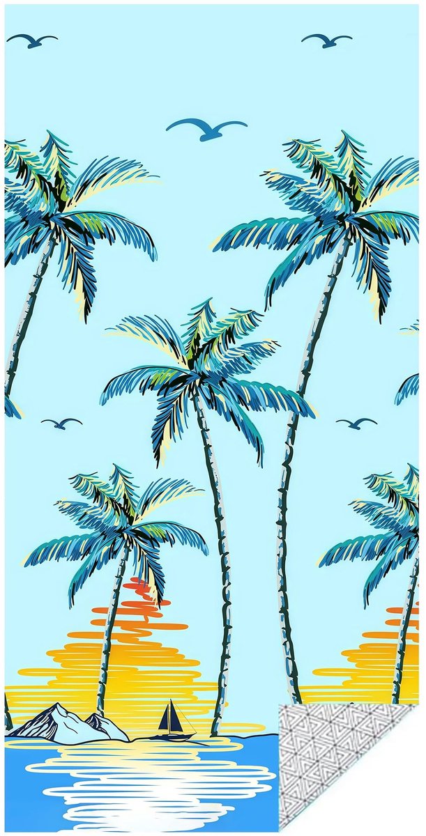 Omgoods - Microvezel Strandhanddoek 180 x 80 cm Sneldrogend en Zandvrij