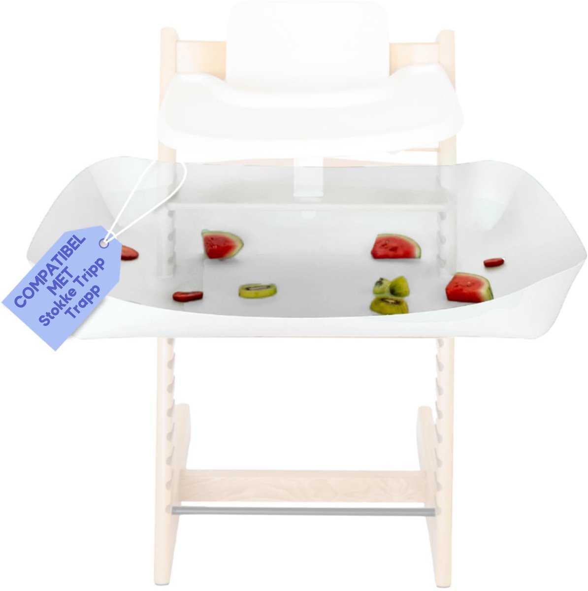 Omgoods - Voedselvanger voor Kinderstoel, Wit