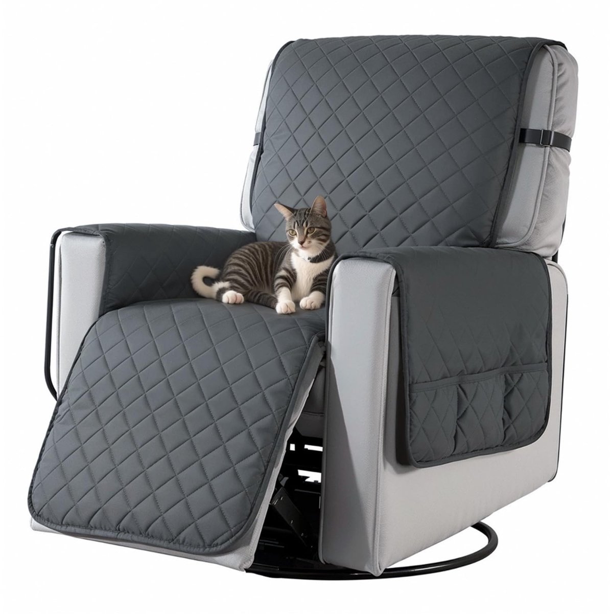 Omgoods - Waterdichte Sofa Cover met Zijzakken - Stoelhoes voor 1 Zitter