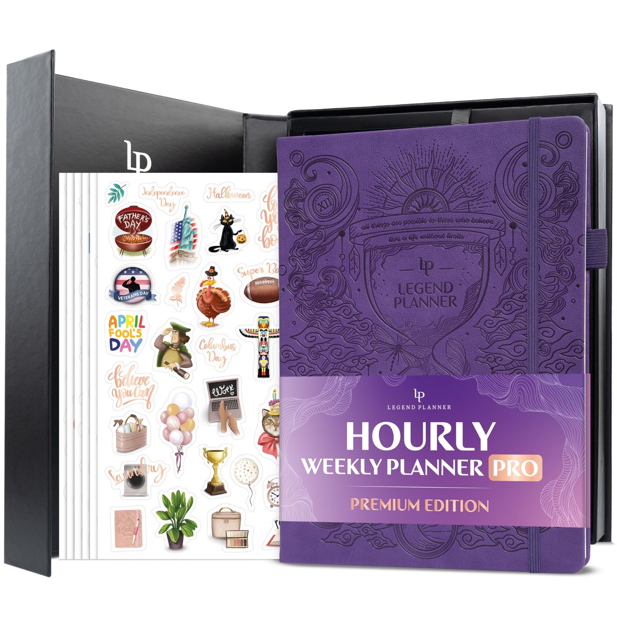 Omgoods - Legend Uur Planner - Grote Onbedrukte Planner met Tijdslots voor Effectieve Organisatie