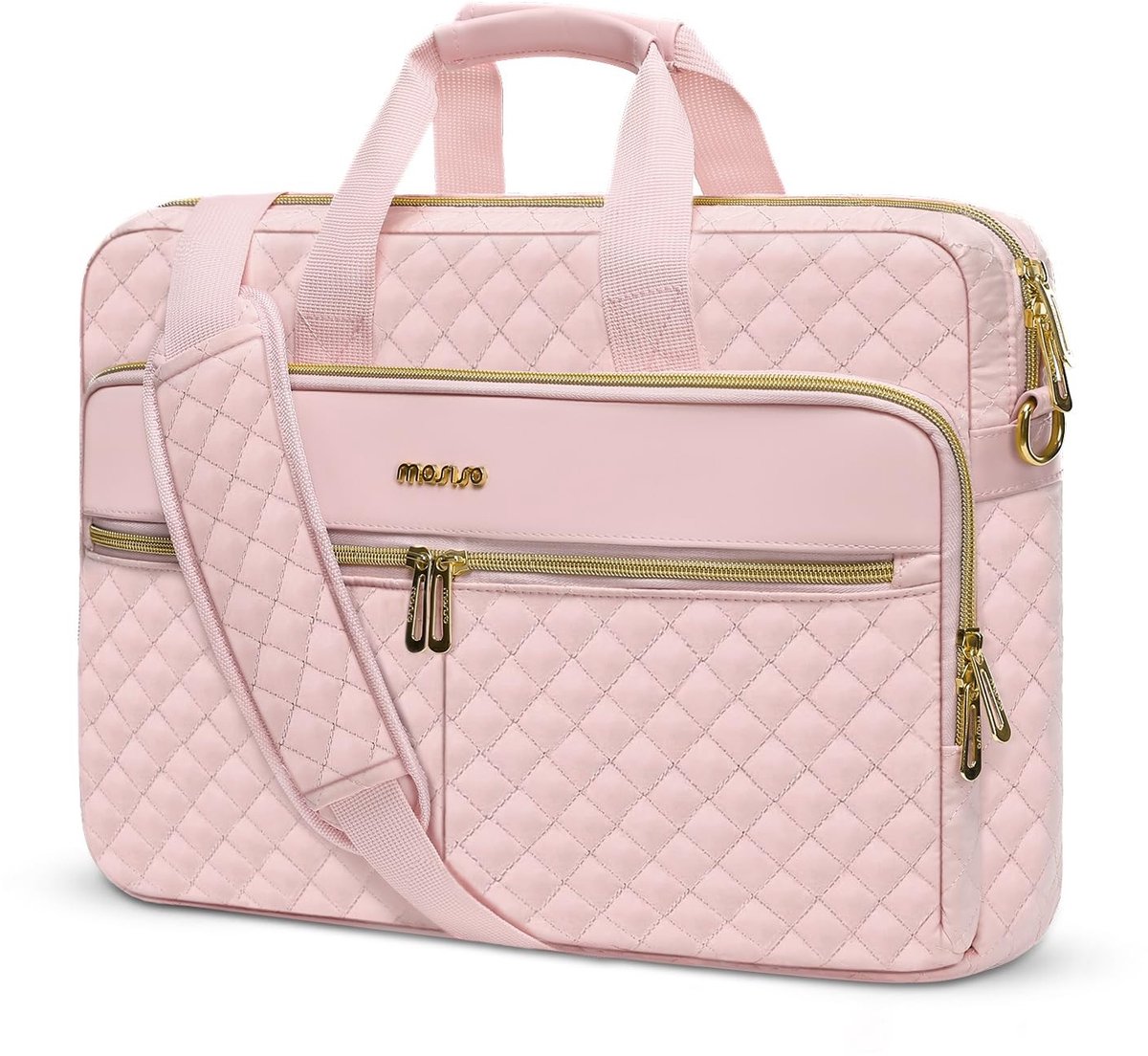 Omgoods - Laptop Bag - Vierkante Gevoerde Schoudertas voor Werk en Reis