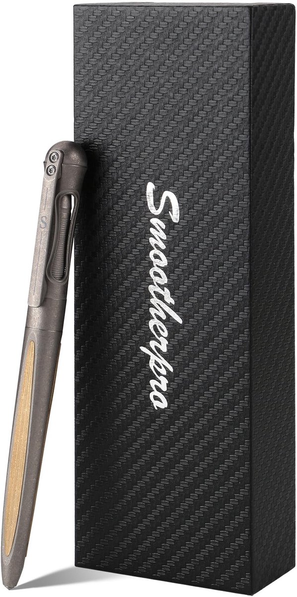 Omgoods - Titanium Balpen | Geschikt voor Parker Navullingen | Stijlvolle Rollerball Pen voor Journalen