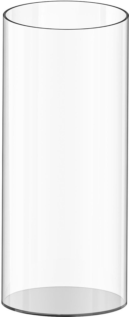Omgoods - Hoge Vaas 30cm van Acryl voor Bloemen, Transparant