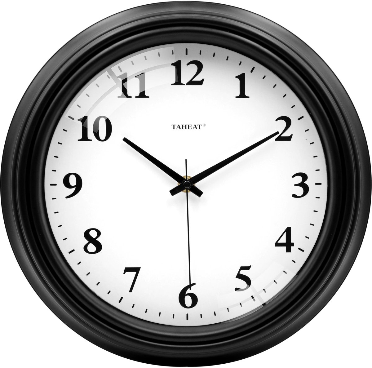 Omgoods - Moderne Wandklok 30 cm - Stille Zwarte Klok voor Thuis en Kantoor