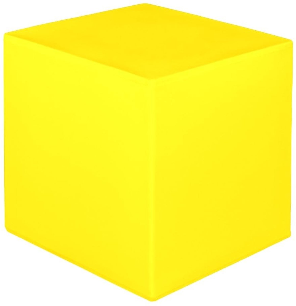 Omgoods - Gekleurde Resin Cube voor Binnen en Buiten - Geel en Duurzaam