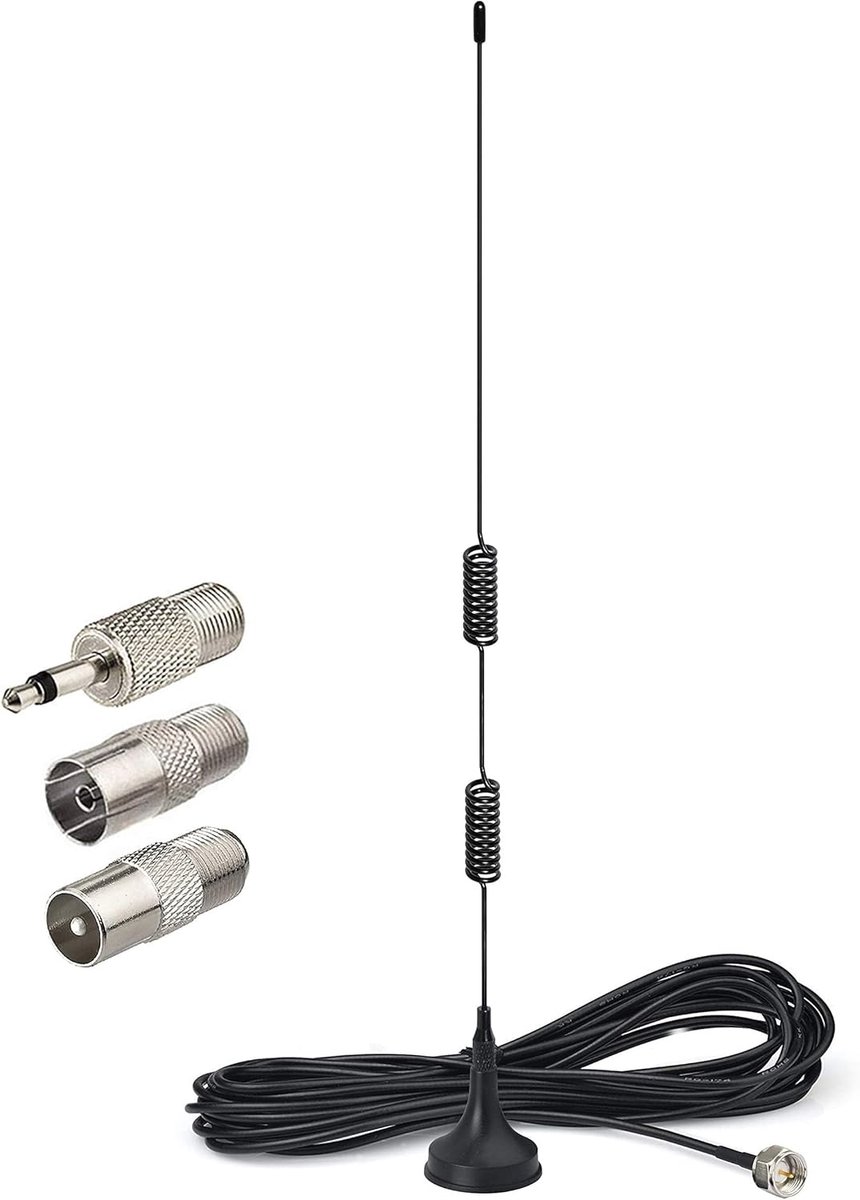 DAB FM Antenne Met Magnetische Voet Voor Denon Pioneer Onkyo Yamaha Marantz Sherwood - Digitale Radio, Bluetooth Stereo Ontvanger, AV Audio Video Home Theater Receiver