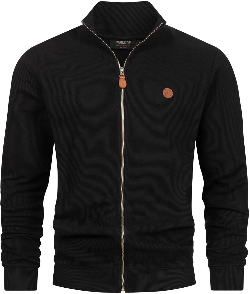 Omgoods - INGuadalupe Heren Cardigan Katoenen Trui met Rits